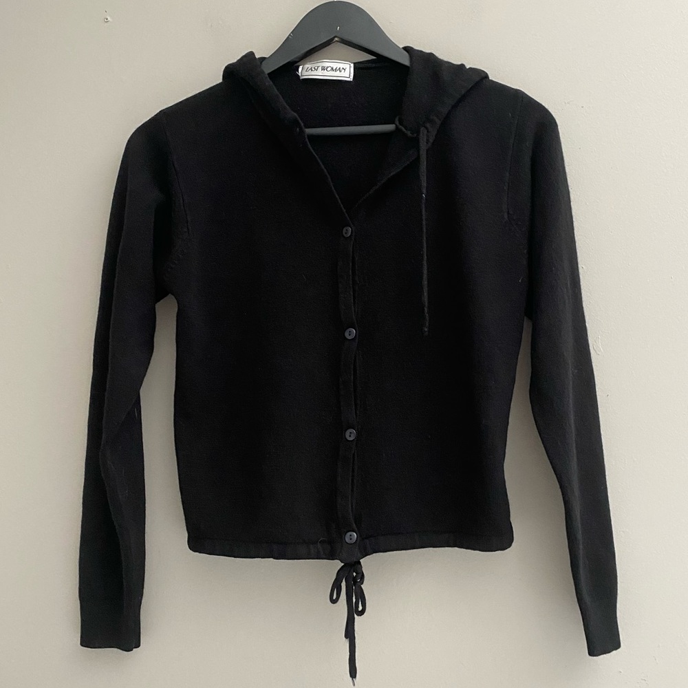 Vintage Cropped hooded sweater